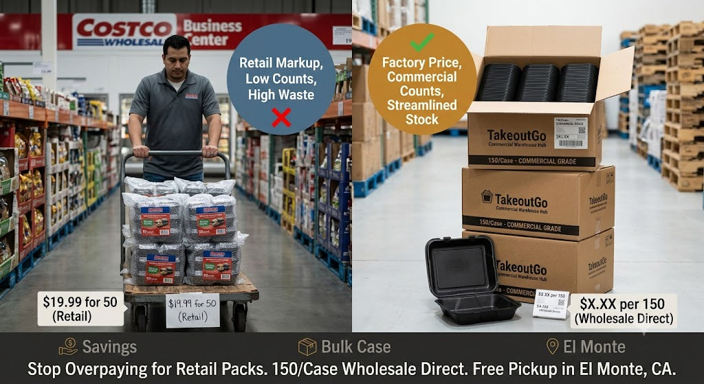 Where to Buy Takeout Containers in Bulk: Why SGV Restaurants are Skipping Costco & Walmart