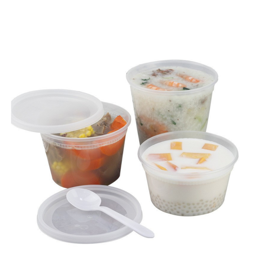12 oz PP Deli Containers with Lids | Buy by Case or Pallet