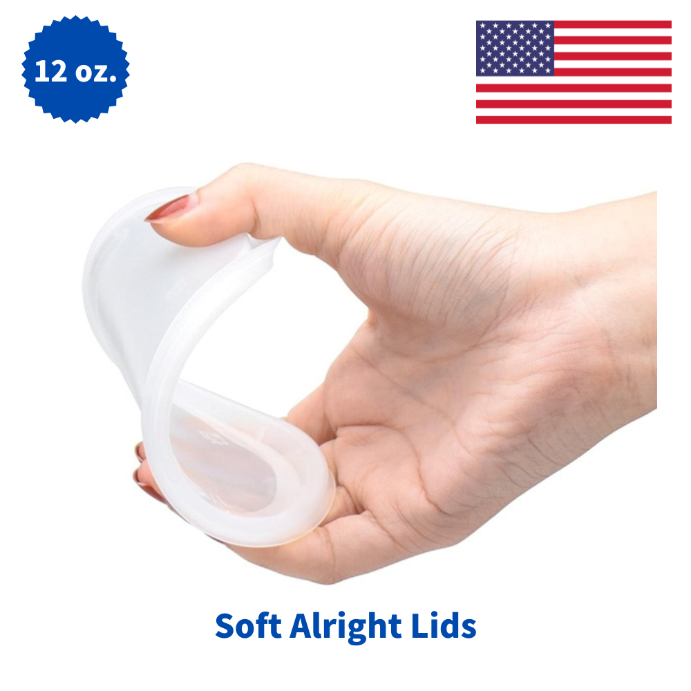 12 oz Microwavable Plastic Deli Food Storage Containers with Lids – Ideal for Soups, Sauces, Snacks – 240/Case