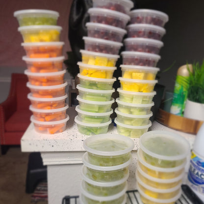 8 oz PP Deli Containers with Lids – 64 Cases/Pallet