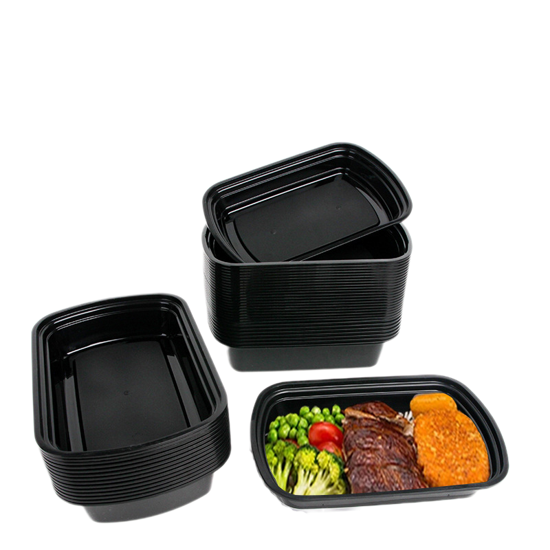 32 oz Rectangular Microwavable Meal Prep Food Containers with Lids – Reusable, Leak-Proof Take-Out & Catering Boxe