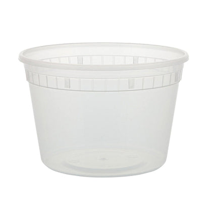 16 oz PP Deli Food Storage Cups with Lids | Bulk Wholesale